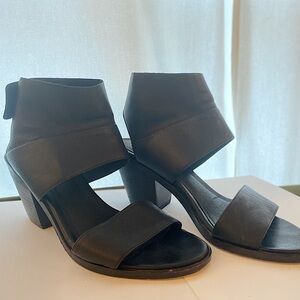 Eileen Fisher Leather Block Heels